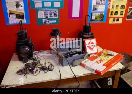 Exhibition of items from the 1963 Great Train Robber at the 1950`s Museum, Denbigh, North Wales, Stock Photo